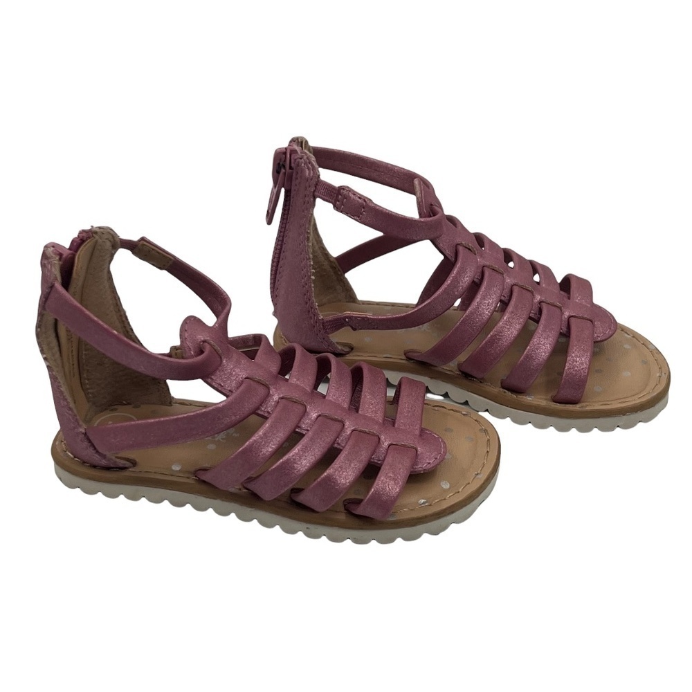 Cat & Jack Pink Gladiator Sandals Size 5 Girl’s